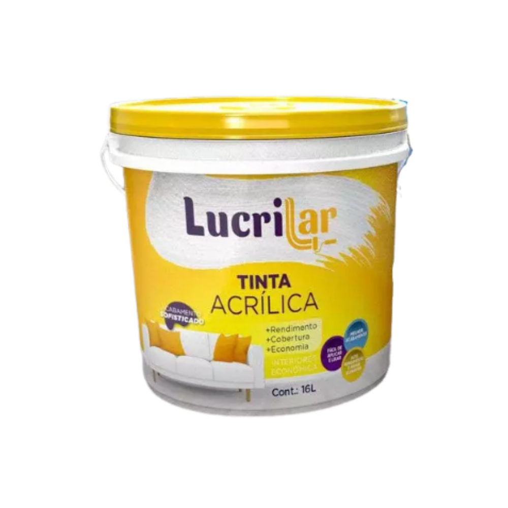 Tinta Ext. Branco Gelo Balde - 15LT (Lucrilar)