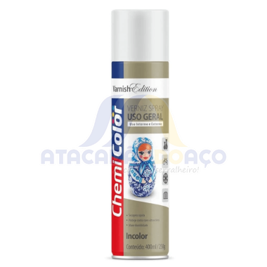 Verniz Spray Incolor Brilhante 400ML (Chemi Color)