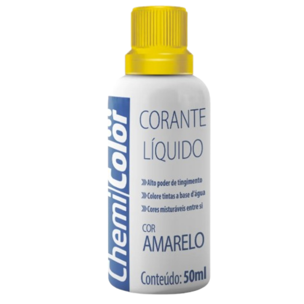 Corante Liquido Amarelo 50ML (Chemi Color)