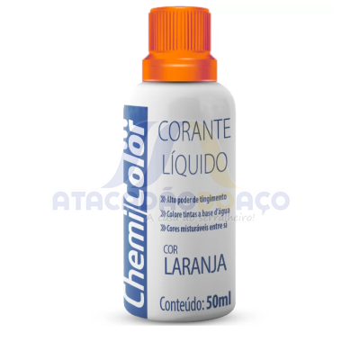 Corante Liquido Laranja 50ML (Chemi Color)