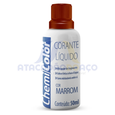 Corante Liquido Marrom 50ML (Chemi Color)