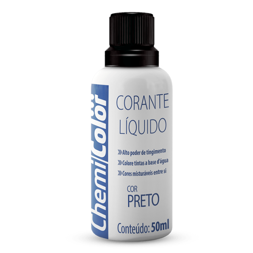 Corante Liquido Preto 50ML (Chemi Color)