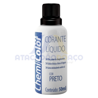 Corante Liquido Preto 50ML (Chemi Color)