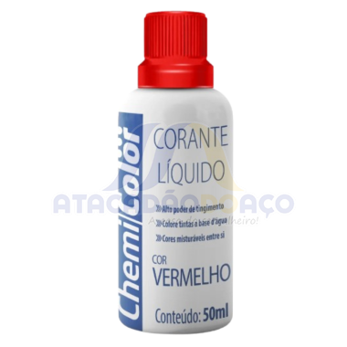 Corante Liquido Vermelho 50ML (Chemi Color)