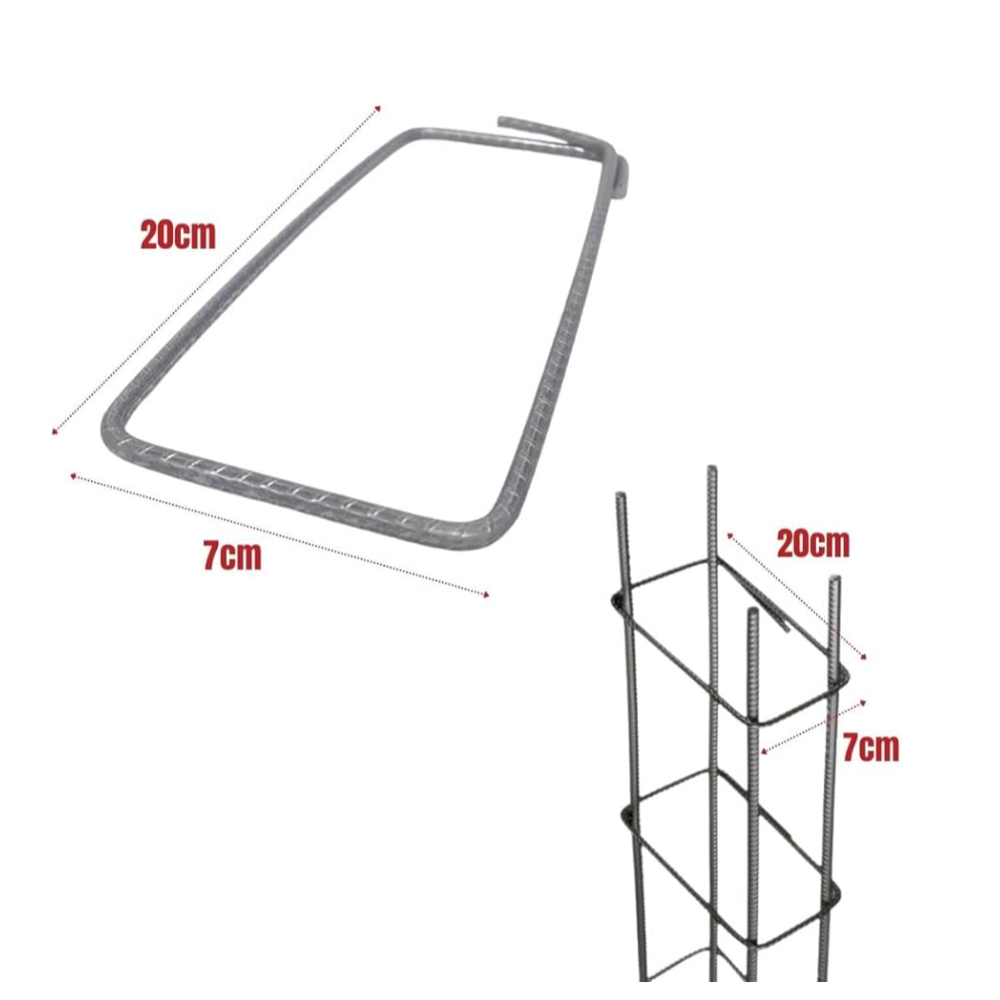 Estribo CA 60 4.2mm - 7 x 20cm