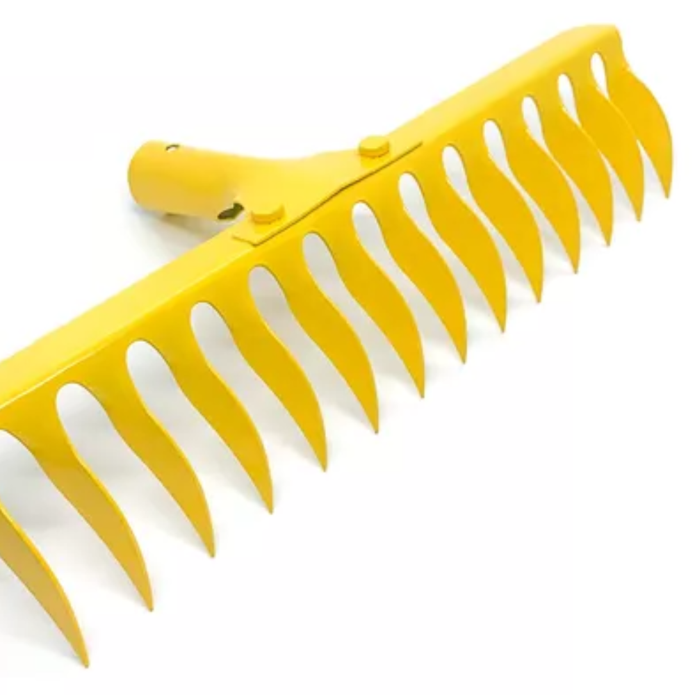 Gadanho Rastelo S/Cabo Amarelo 33cm (Idea)