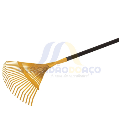 Vassoura de Aço Jardim C/ Cabo Fixa (Collins)