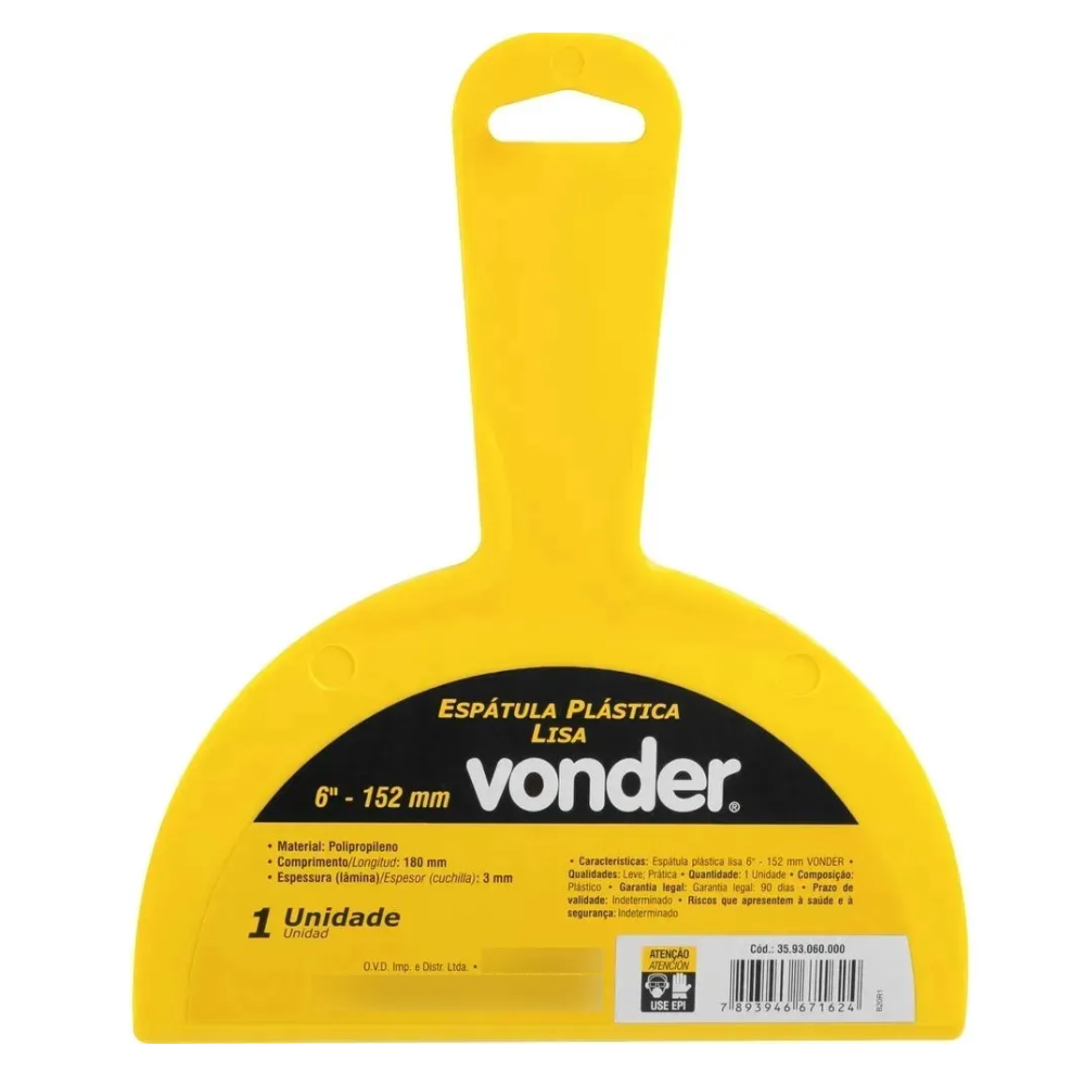Espatula Plastico Lisa - 06