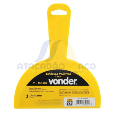 Espatula Plastico Lisa - 06