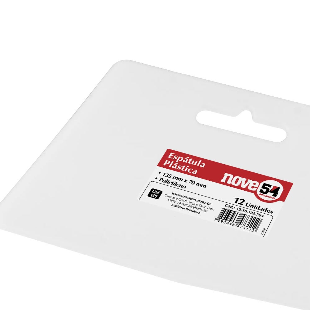 Espatula Plastico S/Cabo 12 x 07cm (Nove 54)