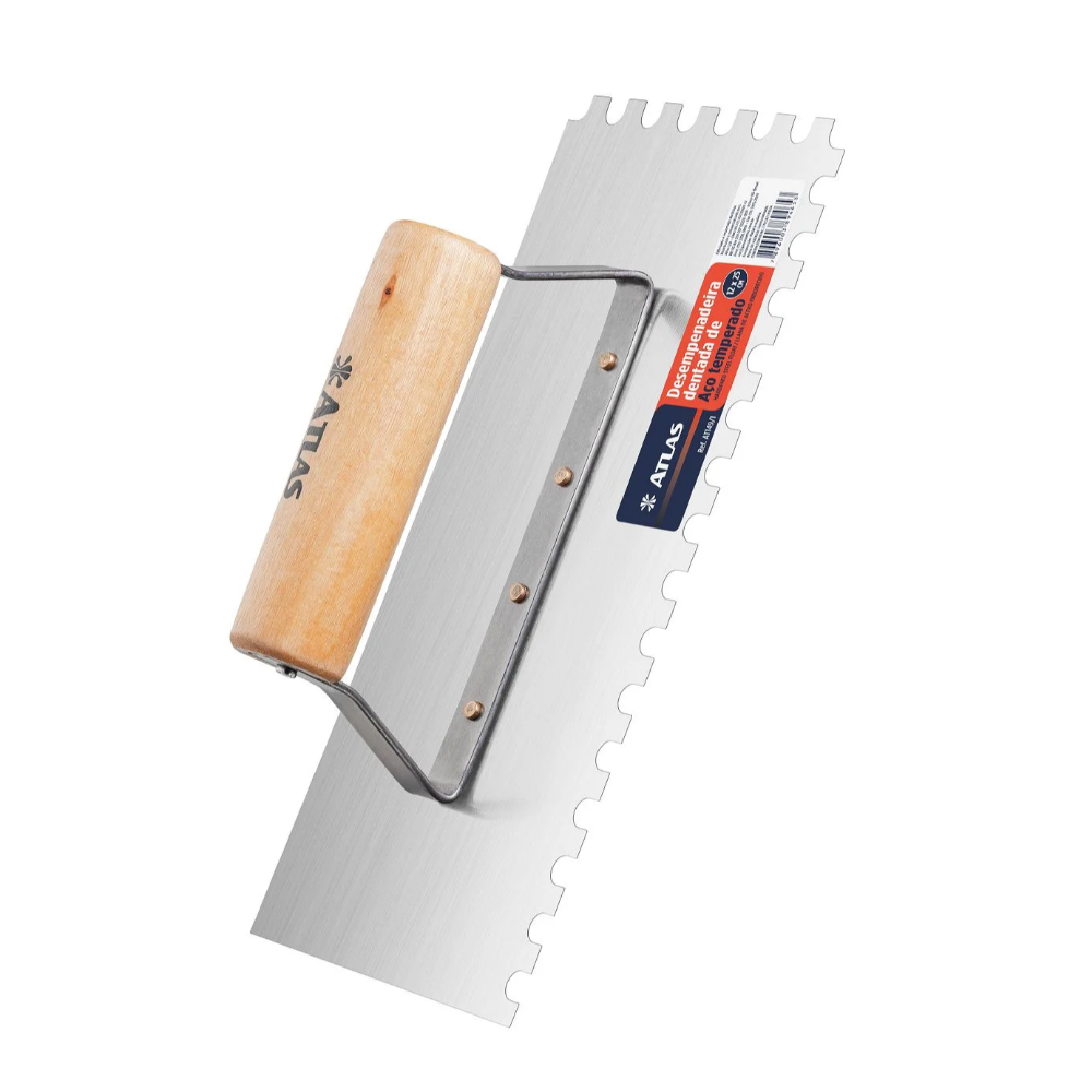 Desempenadeira Dentada - 12mm x 25mm (Atlas)