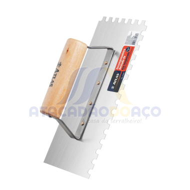 Desempenadeira Dentada - 12mm x 25mm (Atlas)