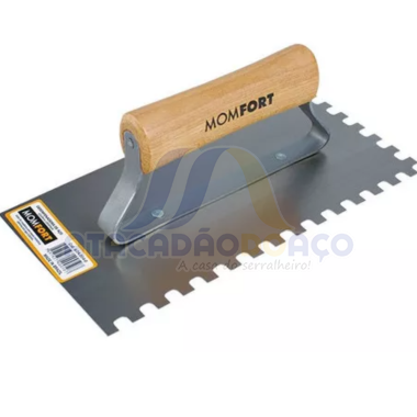 Desempenadeira Dentada - 12cm x 24cm (Momfort)