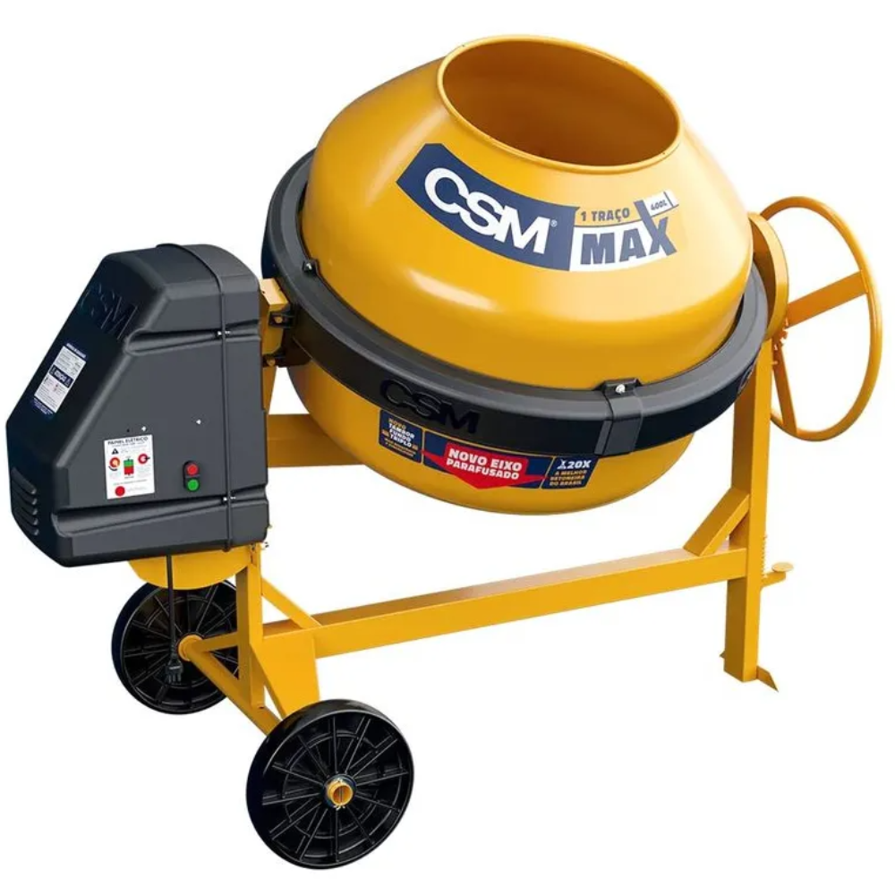 Betoneira 400L Max 1 Traço C/ Painel Mono 220V (CSM)