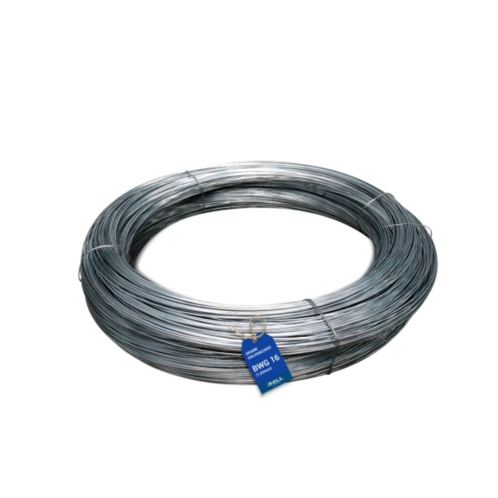 Arame Galv Revestido Cinza - 16