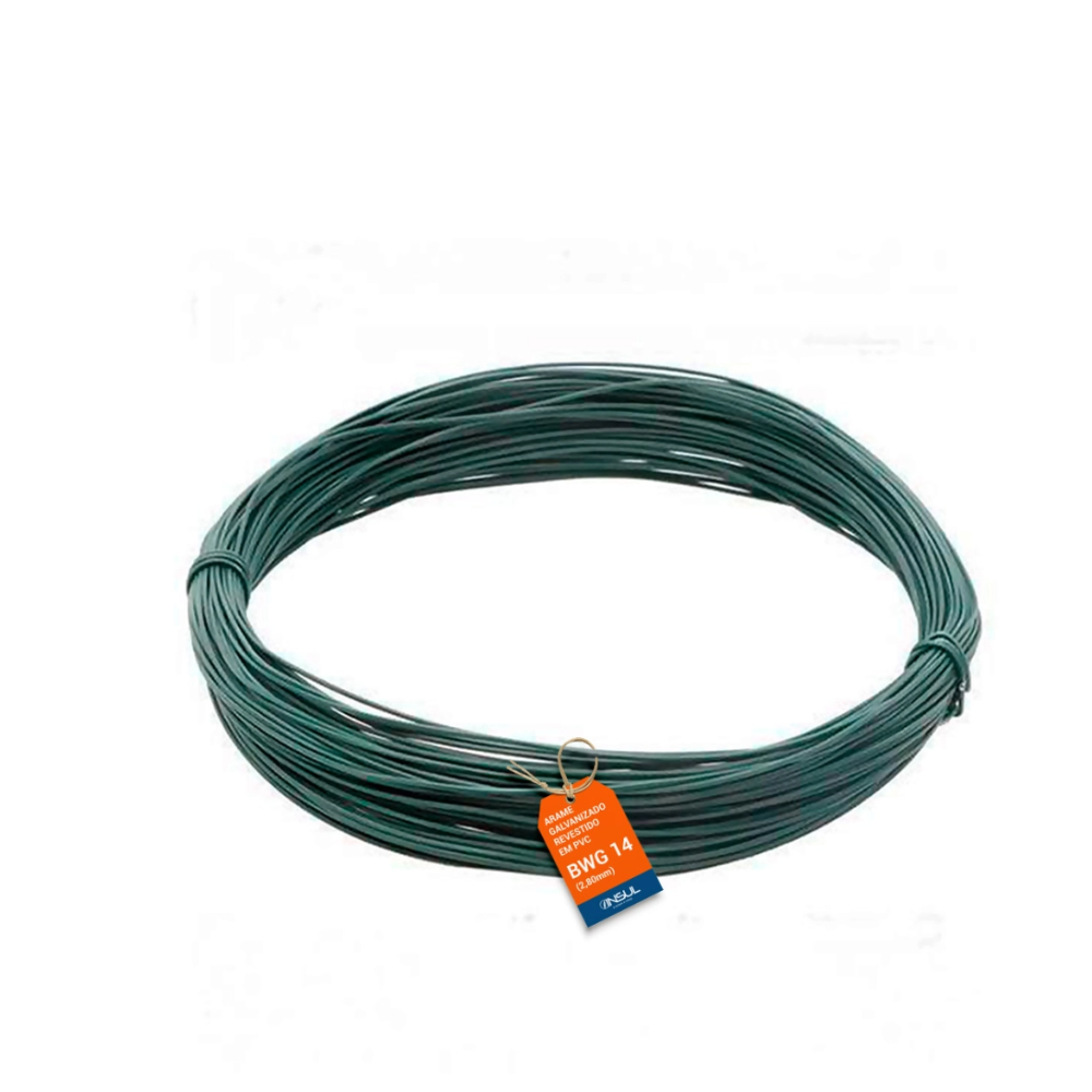 Arame Galv Revestido Verde - 14