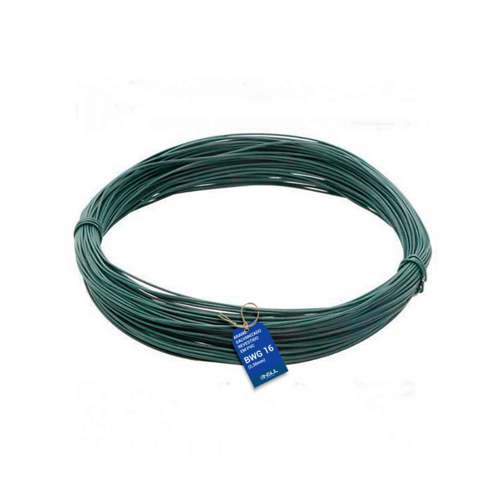 Arame Galv Revestido Verde - 16