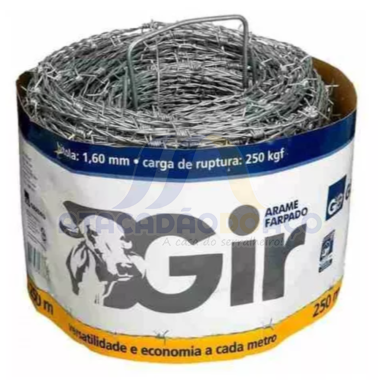 Arame Farpado de 250 Mt (Gir)