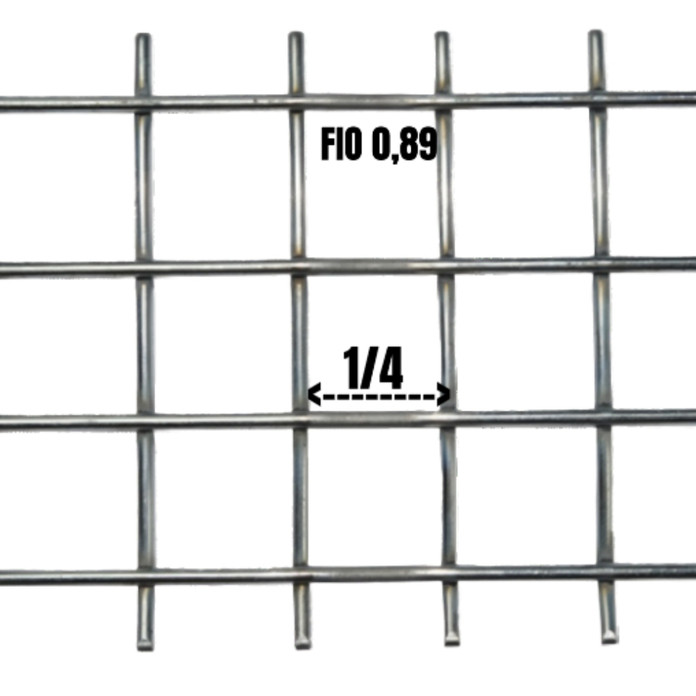 Tela Soldada Galv.1/4 F-0,89mm x 1mt x 30mt