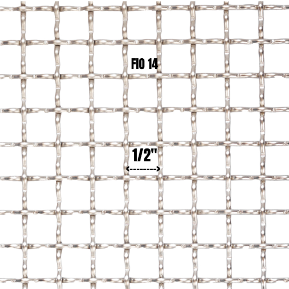 Tela Quad.Ondulada M - 1/2'' F-14