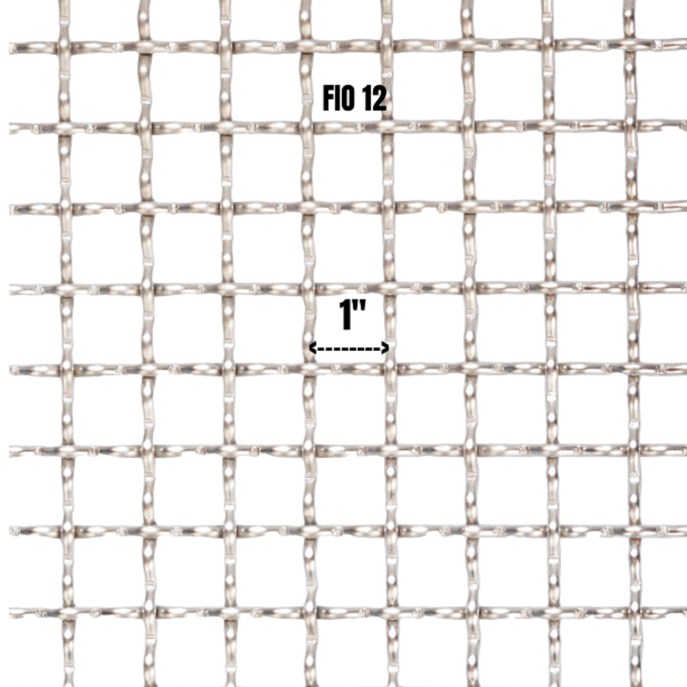 Tela Quad.Ondulada M - 1'' F-12 - 0,80 cm
