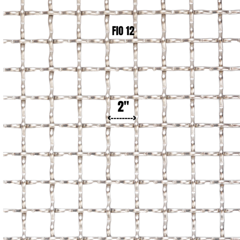 Tela Quad.Ondulada M - 2'' F-12