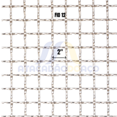 Tela Quad.Ondulada M - 2'' F-12