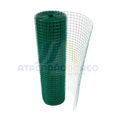 Tela Pratica Galv.PVC 5 x 10 x 1,00mt (F-2,50mm)