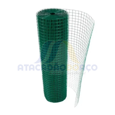 Tela Pratica Galv.PVC 5 x 10 x 1,50mt (F-2,50mm)