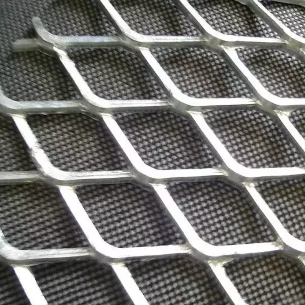 Chapa Expandida Alum. - 12 x 25mm (Esp.0,90 x C.1,25)