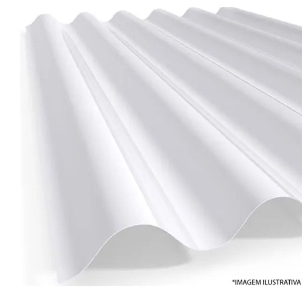 Telha TPG40 Translucida Branco - 1060 x 4.0 x 1,5mm