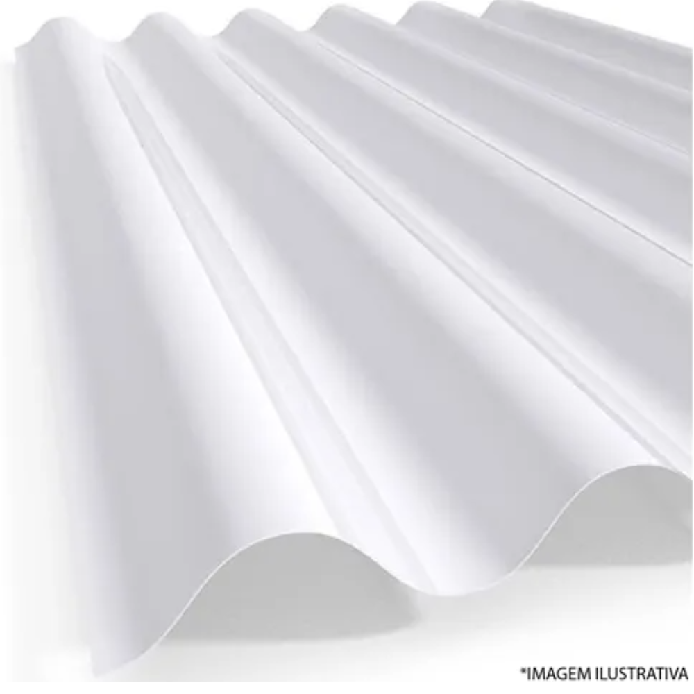 Telha TPG40 Translucida Branco - 1060 x 5.0 x 1,5mm
