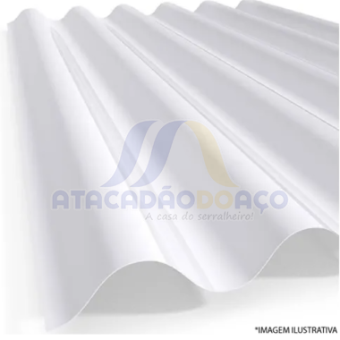 Telha TPG40 Translucida Branco - 1060 x 5.0 x 1,5mm
