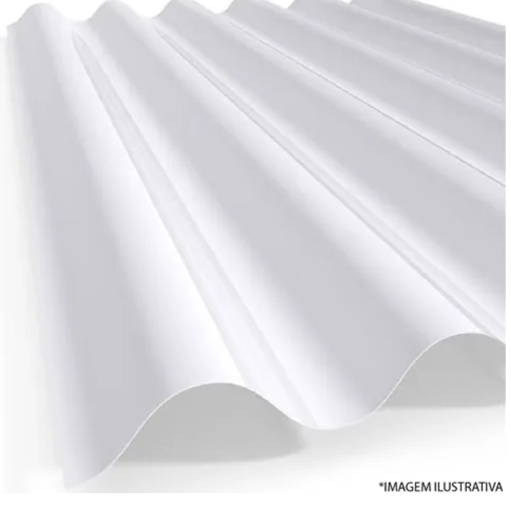 Telha TPG40 Translucida Branco - 1060 x 6.0 x 1,5mm