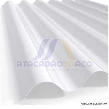 Telha TPG40 Translucida Branco - 1060 x 6.0 x 1,5mm