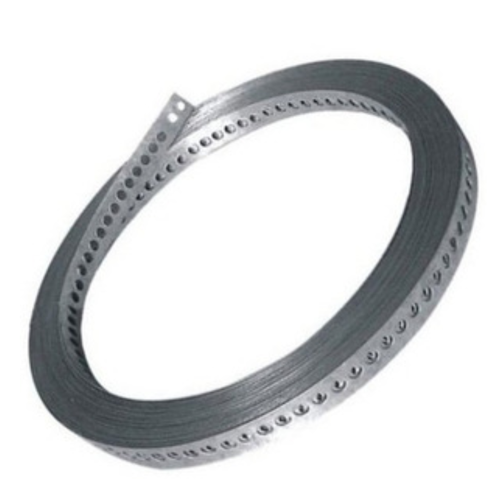 Fita de Aço Perfurada 19mm x 0.40mm x 10m