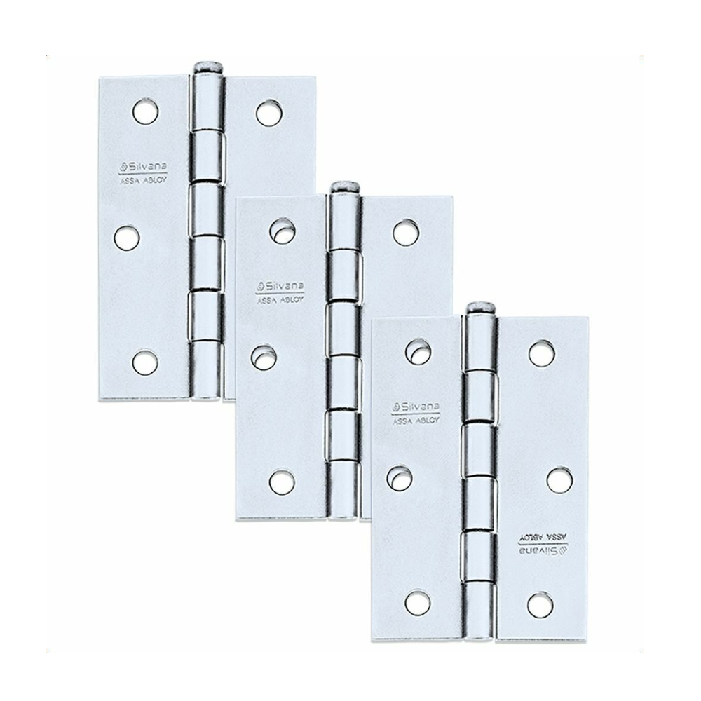 Dobradiça 3'' Zinc. Kit c/ 3 un ( Sigma )