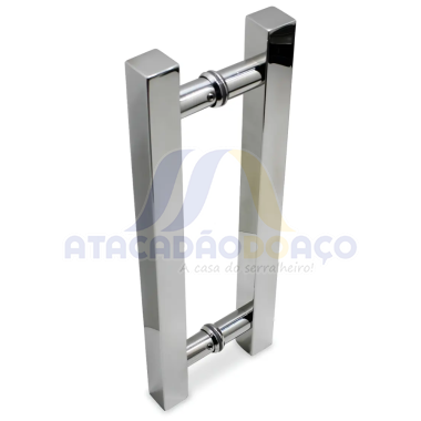 Puxador Inox Quad. 300 x 200 - 25/25 (Hela)