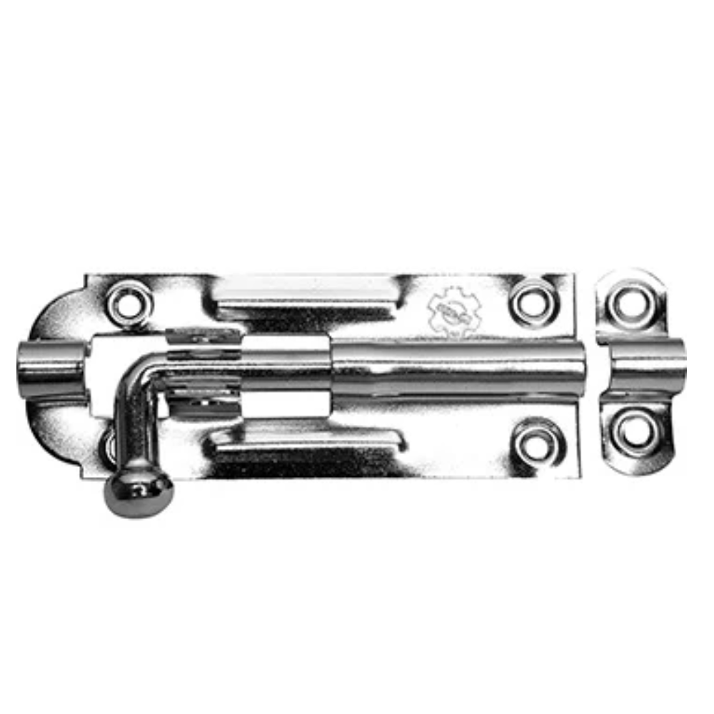 Ferrolho Redondo C/ Porta Cadeado Zinc. 4