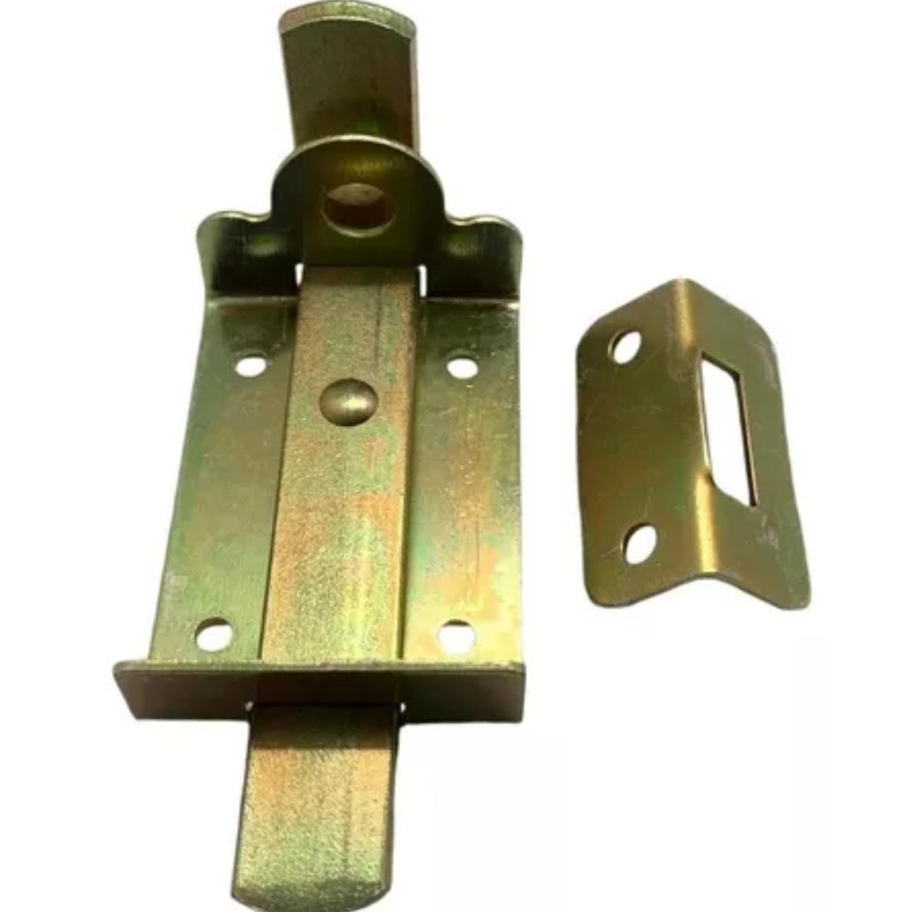 Ferrolho C/Porta Cadeado Bicromatizado - 145mm x 50mm