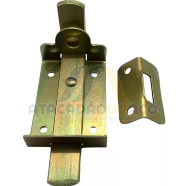 Ferrolho C/Porta Cadeado Bicromatizado - 145mm x 50mm