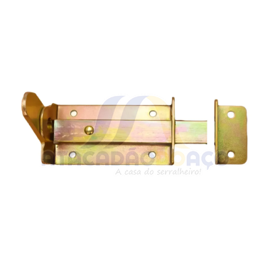 Ferrolho C/Porta Cadeado Bicromatizado - 159mm x 50mm