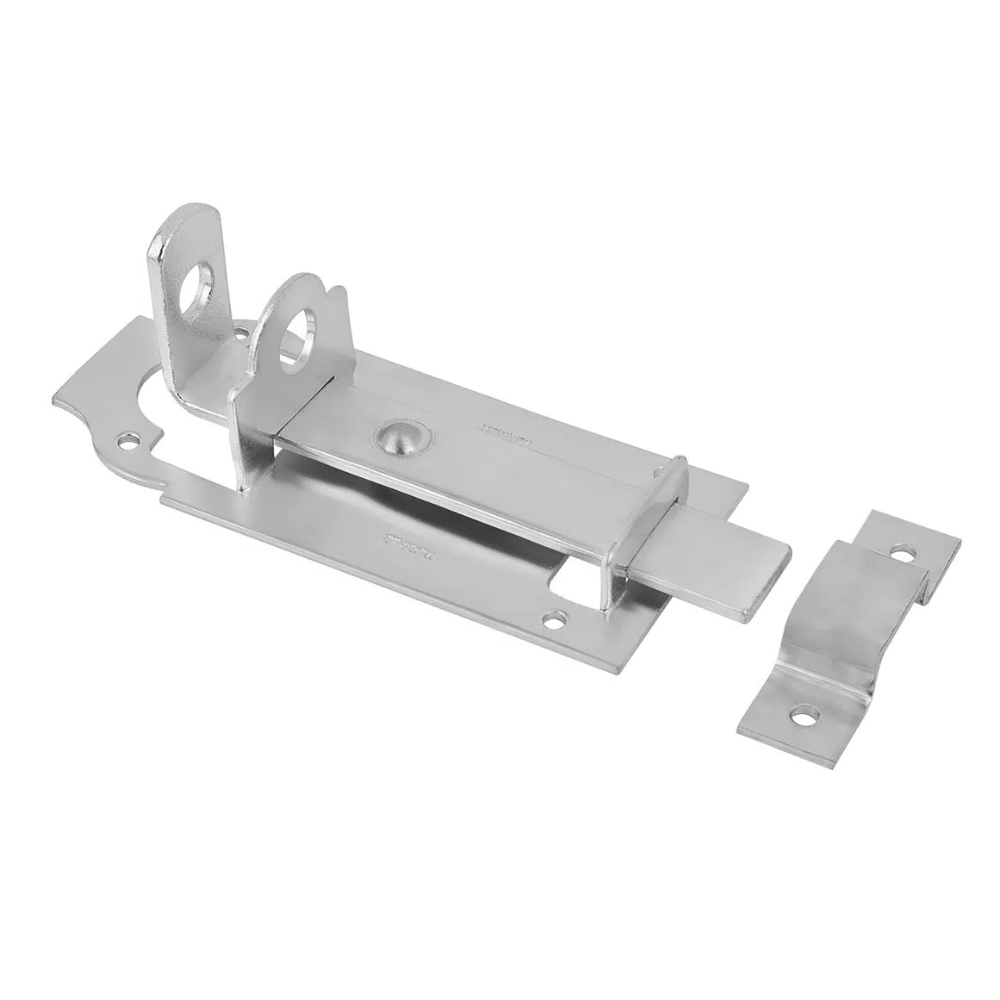 Ferrolho Chato C/ Porta Cadeado Zinc. 3