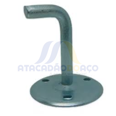 Suporte Redondo 1/2x7 - 3 Furos Galv.