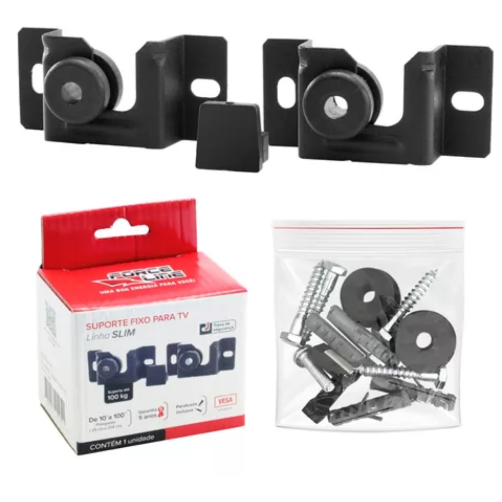 Suporte Fixo Universal P/ TV 100KG (Force Line)