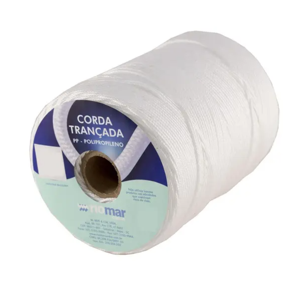 Corda Trançada PP - (02mm x 408mt) Branca
