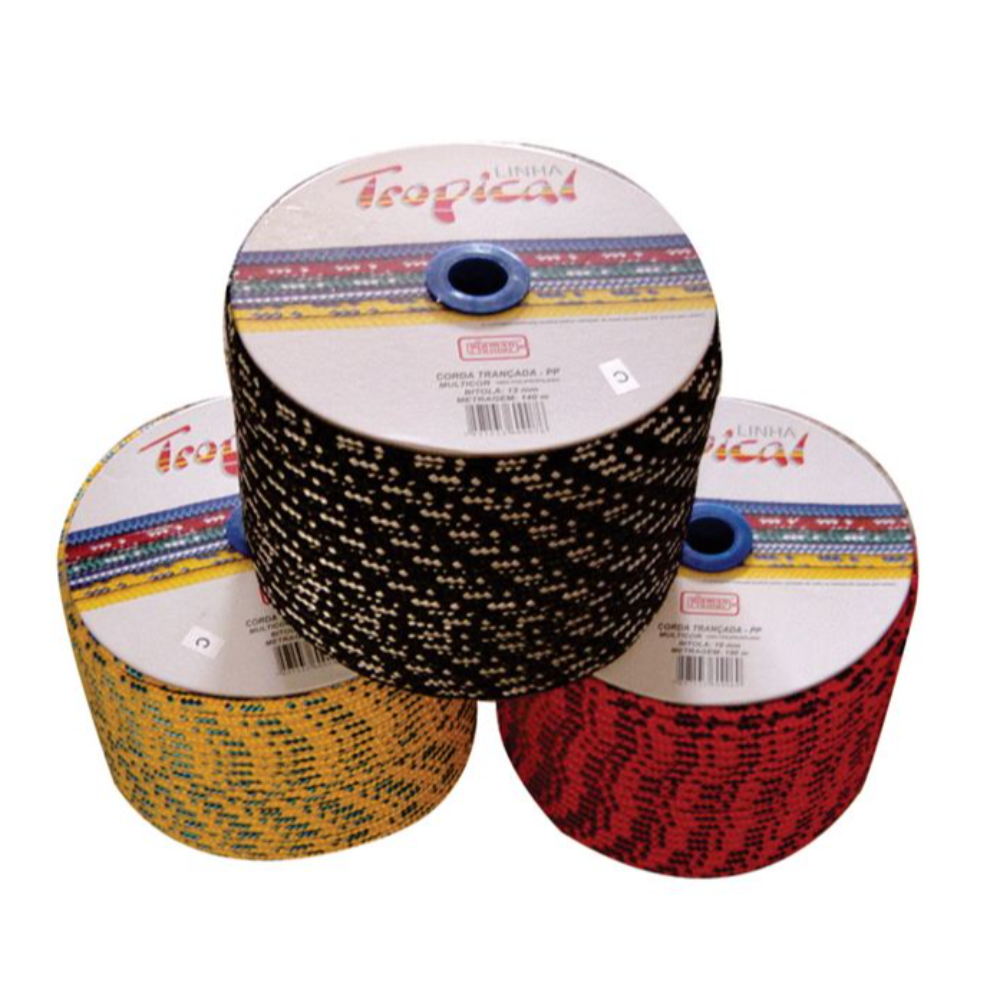 Corda Trançada PP - (04mm x 360mt) Multicor
