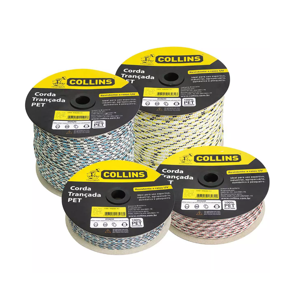 Corda Trançada TR PET - 04mm x 217mt (Collins)