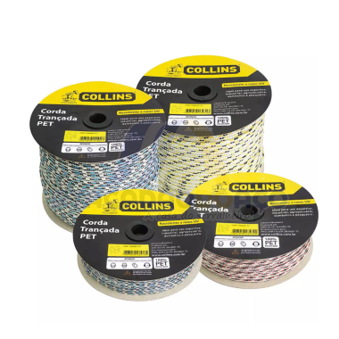 Corda Trançada TR PET - 04mm x 217mt (Collins)