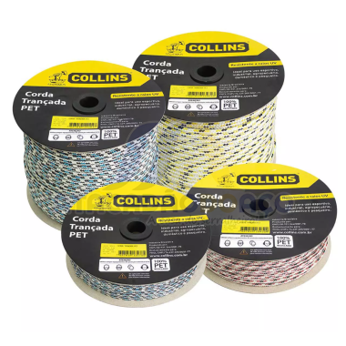 Corda Trançada TR PET - 08mm x 157mt (Collins)